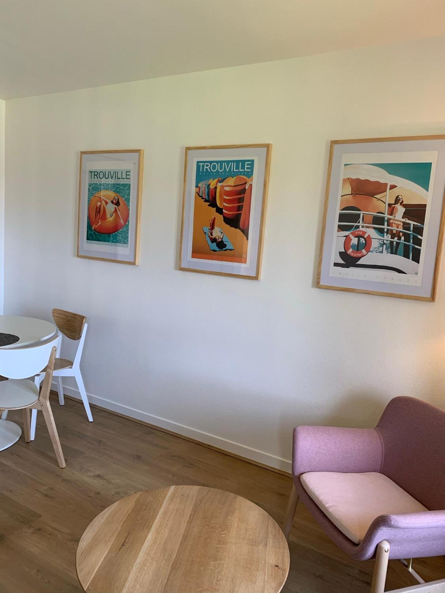 L'Appartement Vue Mer De La Villa Des Rosiers - Trouville Sur Mer Eksteriør bilde
